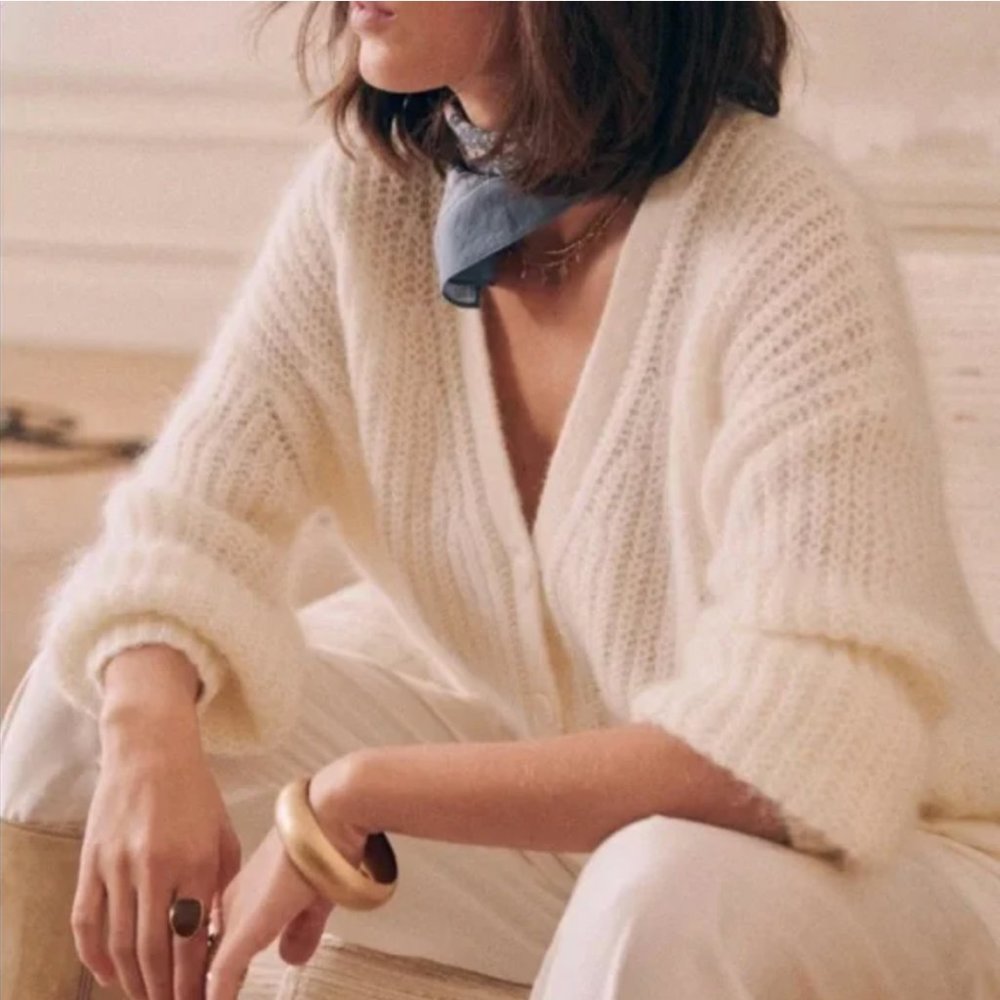 Sezane NWT GILET ACHILLE cardigan XS